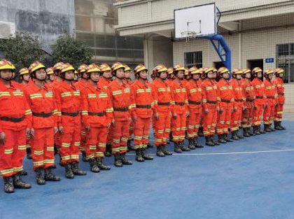 广东罗定消防中队——铂英特无机涂料工程案例